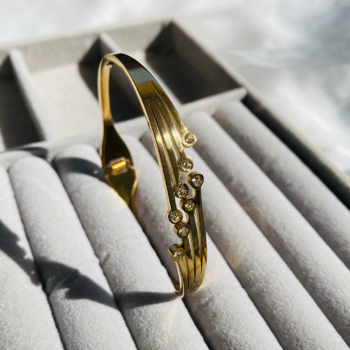 AD Statement Golden Bracelet