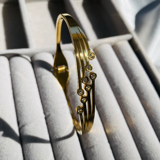 AD Statement Golden Bracelet