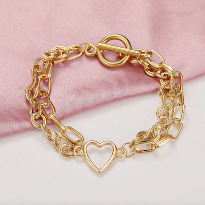 Heart Interlock Bracelet