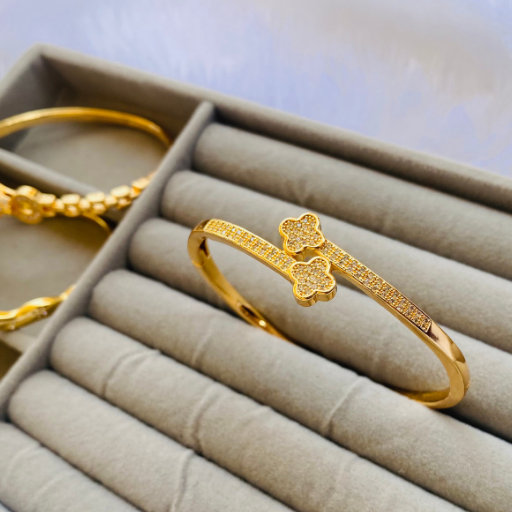Engraved Clove Bangle