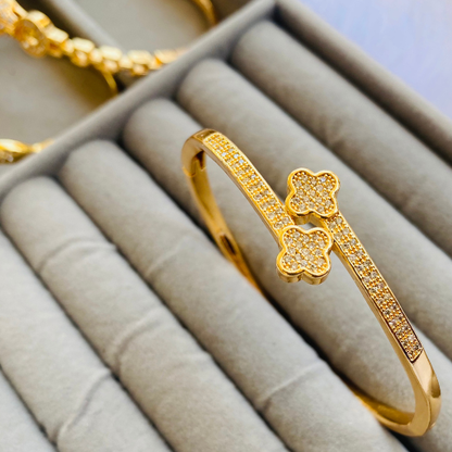 Engraved Clove Bangle