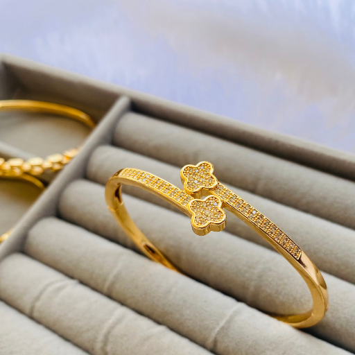 Engraved Clove Bangle