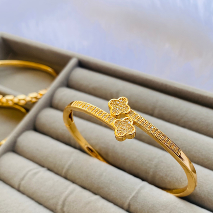 Engraved Clove Bangle