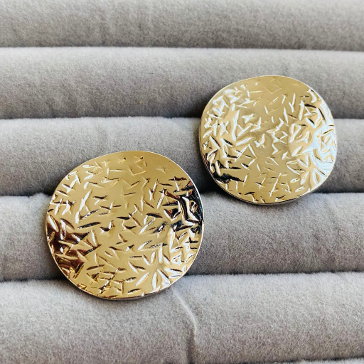 Silver Round Earrings