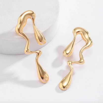 Water droplet Statement Earrings