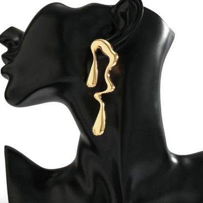 Water droplet Statement Earrings