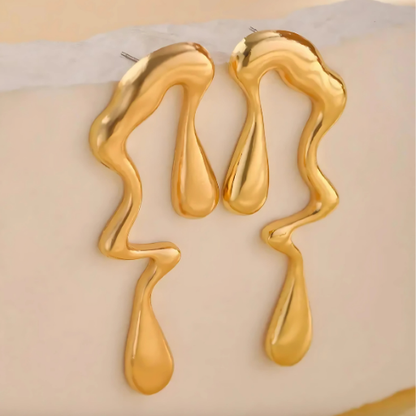 Water droplet Statement Earrings