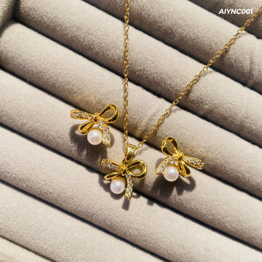 Bow Pendant Set