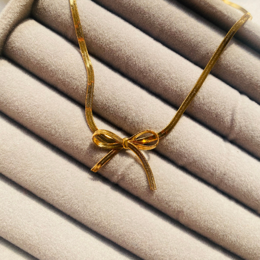 Sleek Bow Snake Chain