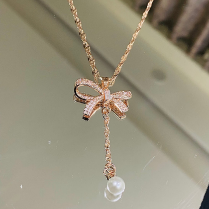 Pink Heart Stone Pendant with Wings