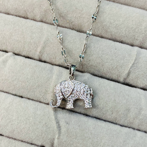 Silver Elephant Pendant