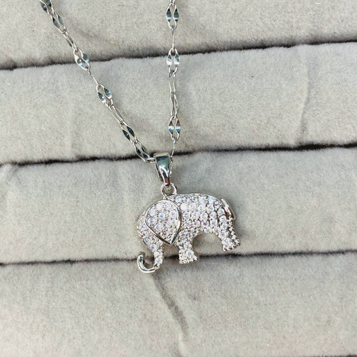 Silver Elephant Pendant