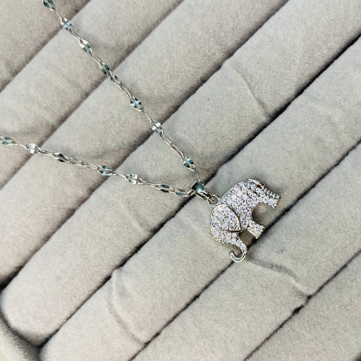 Silver Elephant Pendant