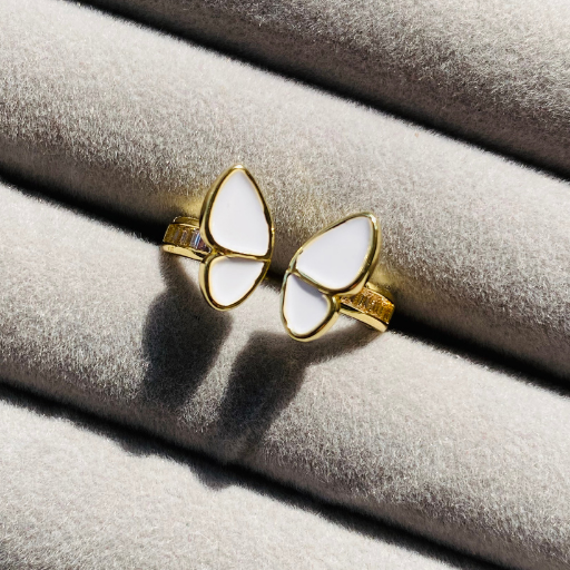 Adjustable Butterfly with AD studded Ring