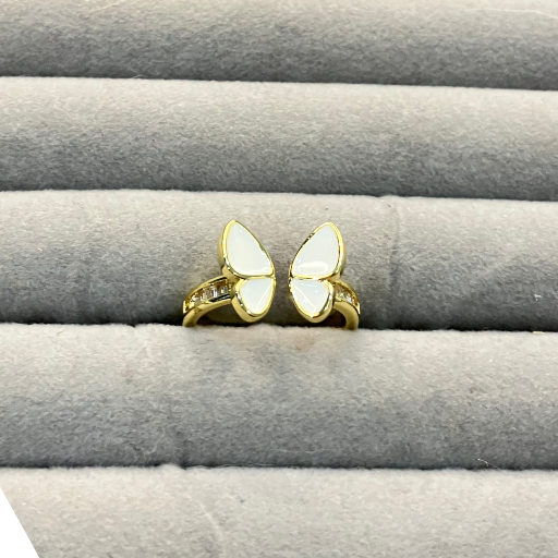Adjustable Butterfly with AD studded Ring