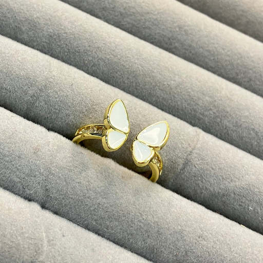 Adjustable Butterfly with AD studded Ring
